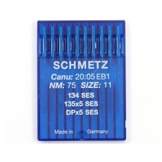 SCHMETZ sewing machine ballpoint needles 134(R) SES 135x5 SY1955 DPx5 SIZE 75/11